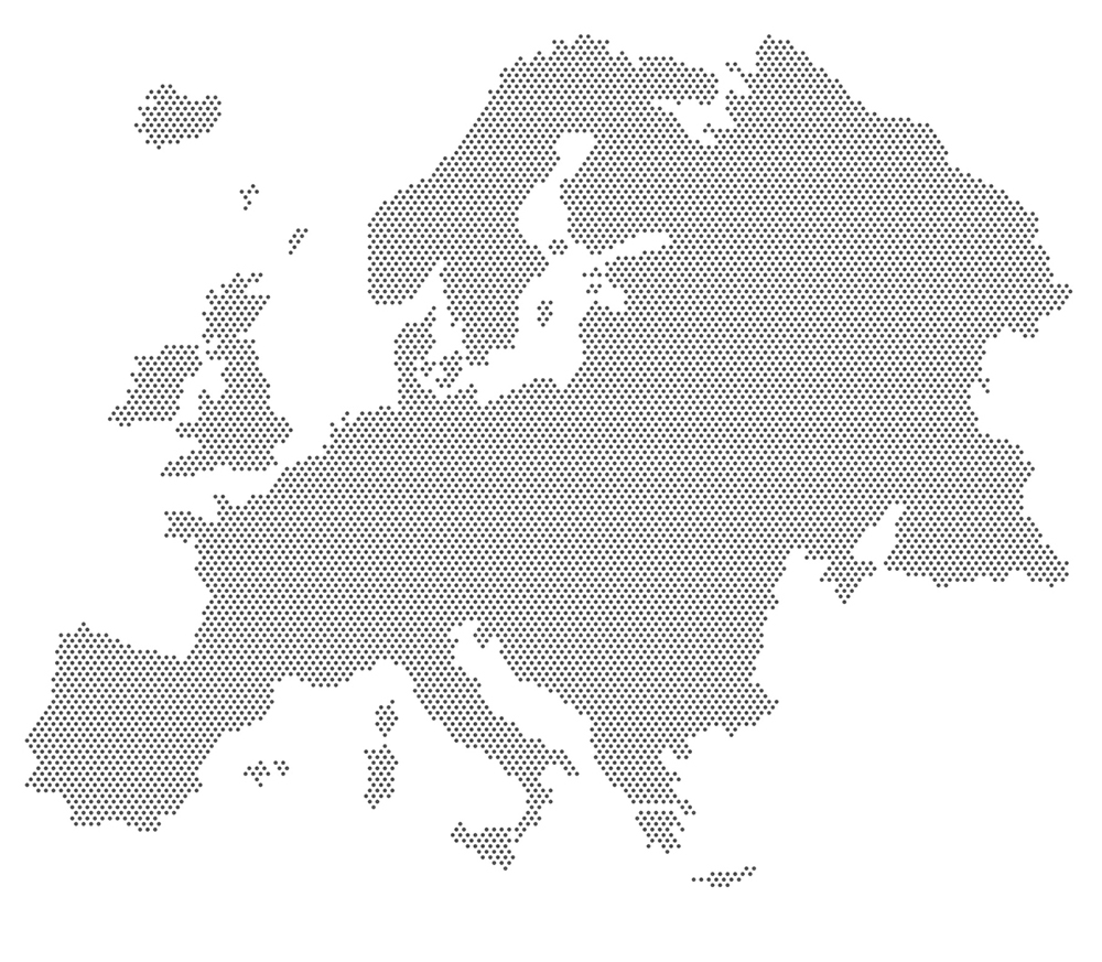 Карта европы вектор